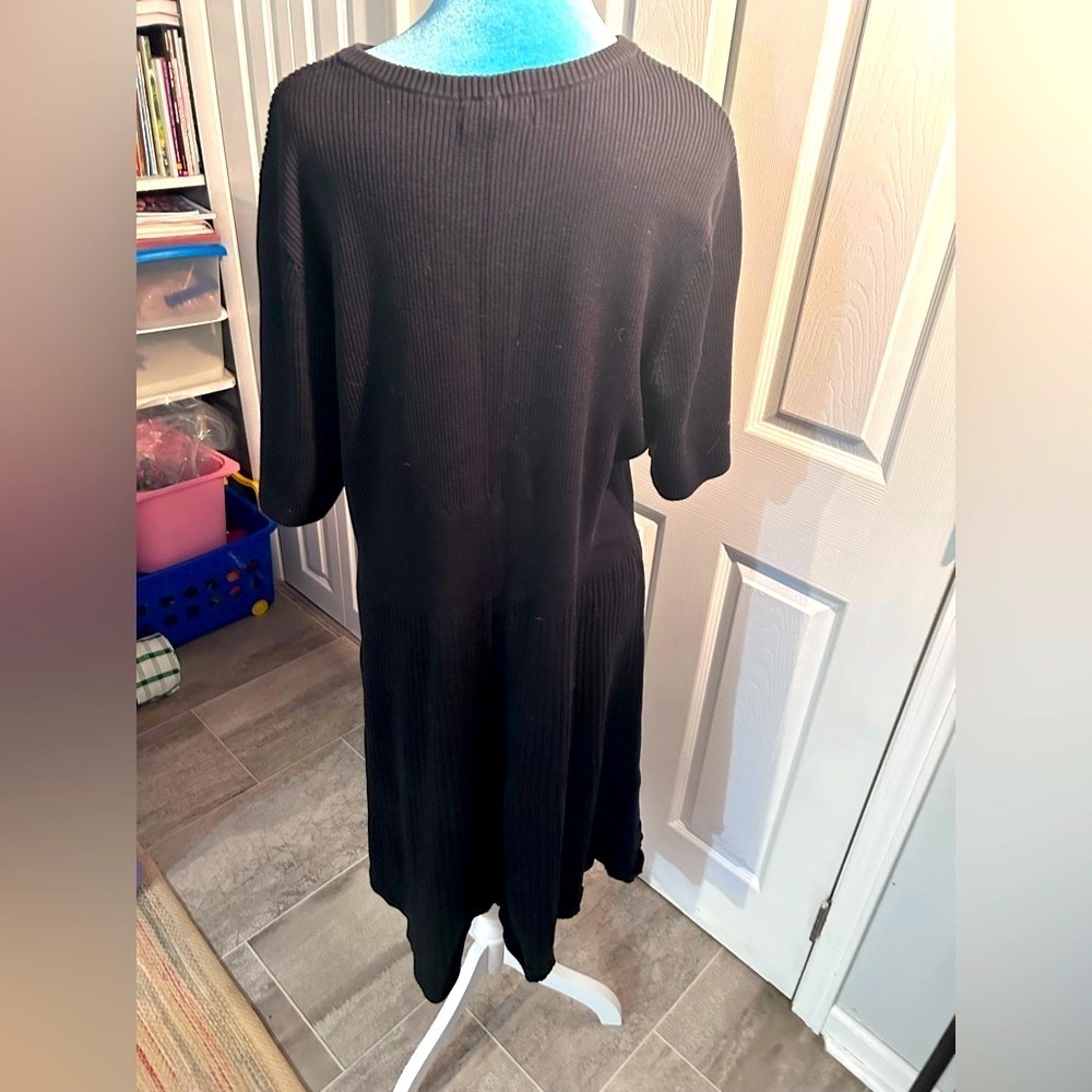 Lands' End Black Sweater Dress - Picture 2 of 4